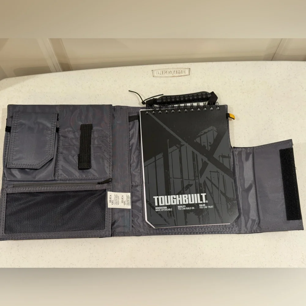 NEW ToughBuilt Black iPad Organizer + Grid Notebook ~ Model # TB -56-IP-C